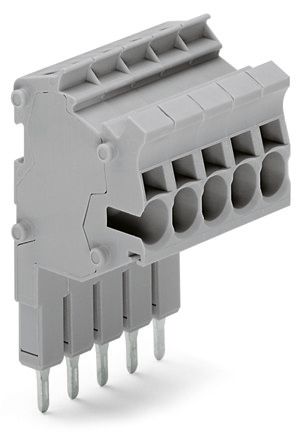 Reihenklemmenverbinder Serie 2002 5p 0,25-4qmm 24A 5p/ohne PE Federzugans