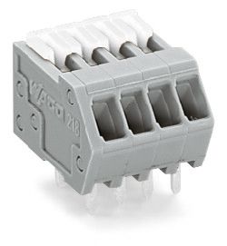 Printklemme 12f 1re rt Serie 218 RM=2,54 Federzuganschluss/Lötanschluss 0,25qmm