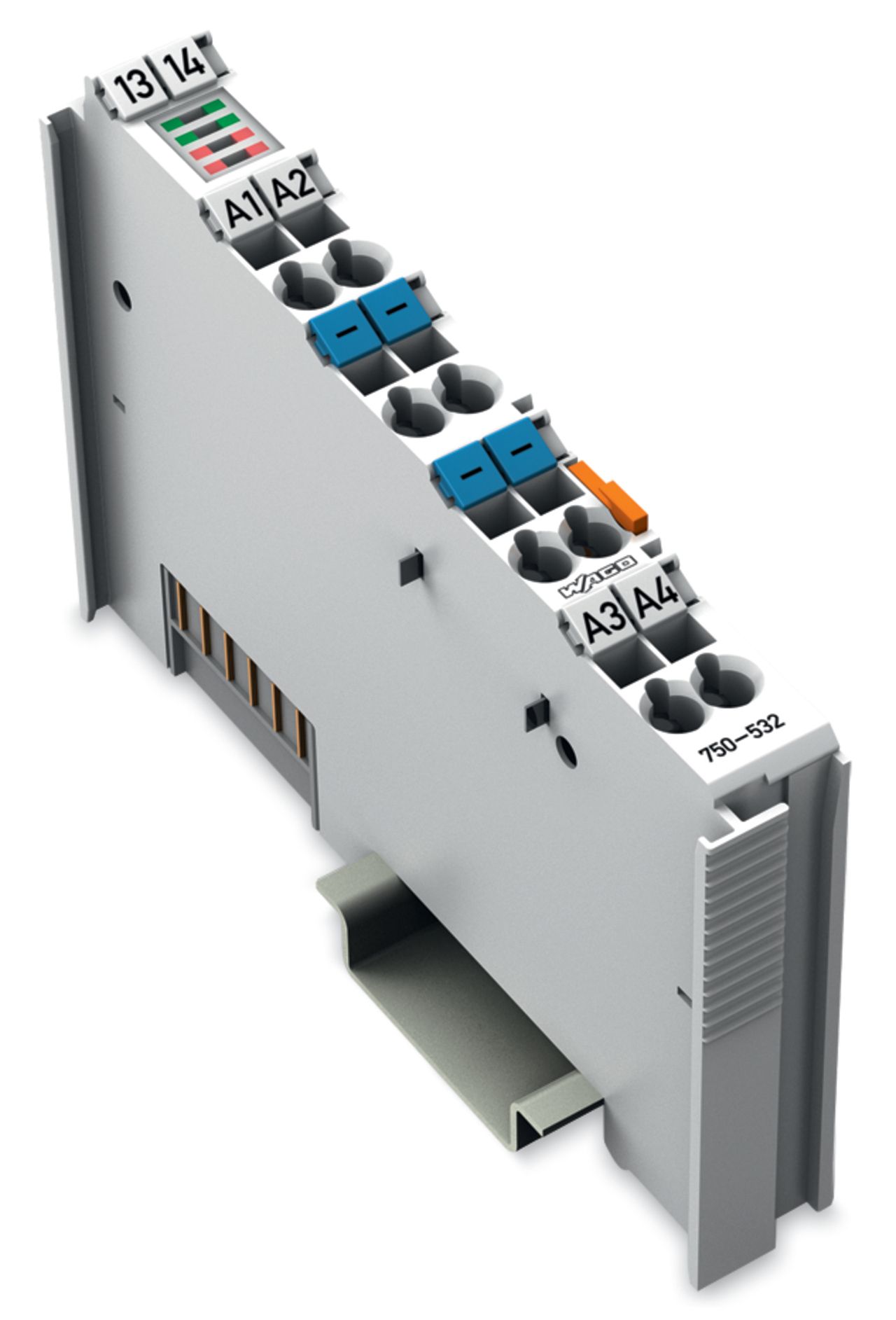 Digital I/O-Modul DC Serie 750 18-31,2V 4Ausg Federzugans