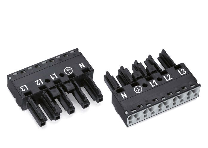 Steckverbinder Gebäude 5p Serie 770 25A Federzug 400V Buchse 4qmm N/PE/L1/L2/L3