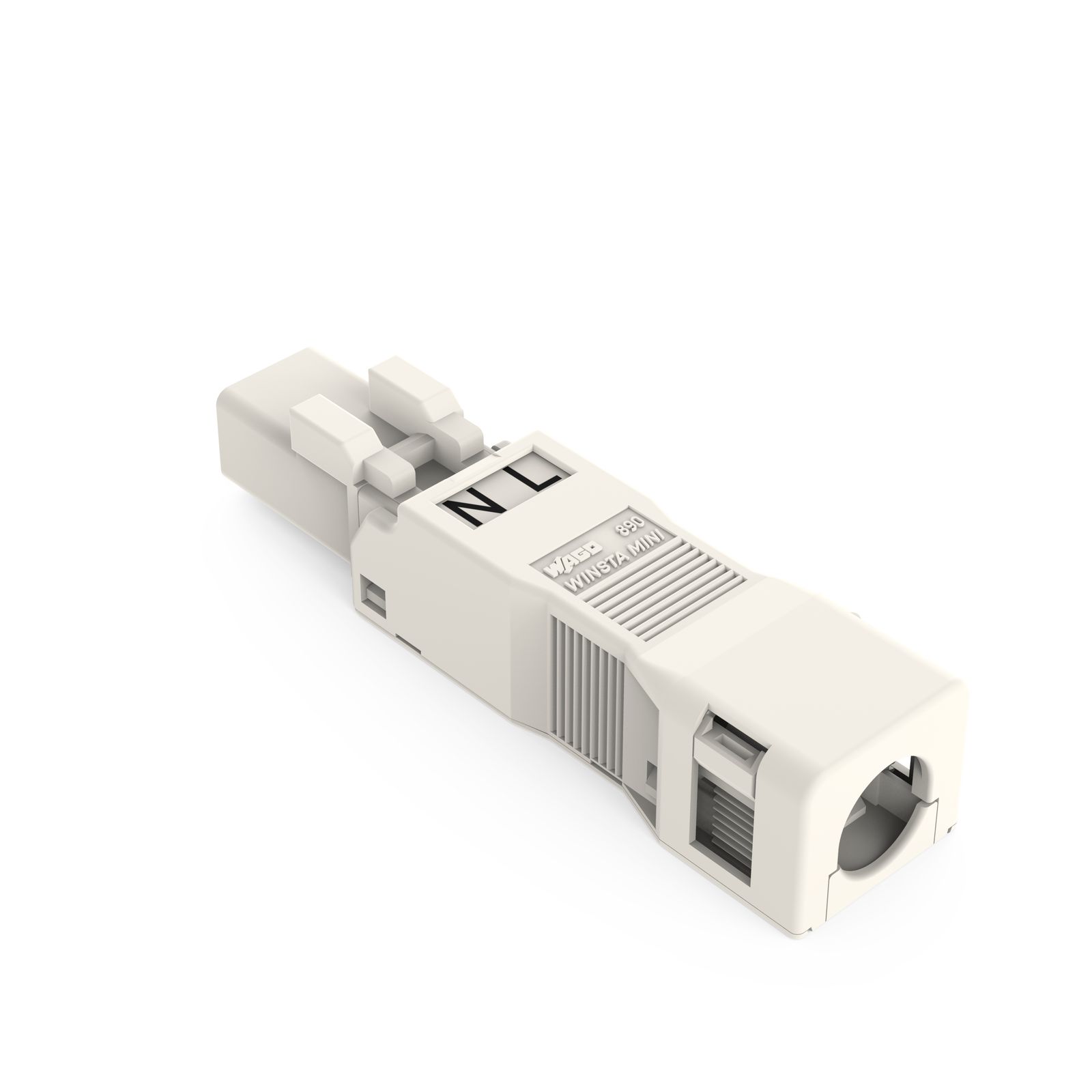 Steckverbinder Gebäude 2p Serie 890 16A Federzug 250V 1,5qmm Ø8,2mm hfr L N