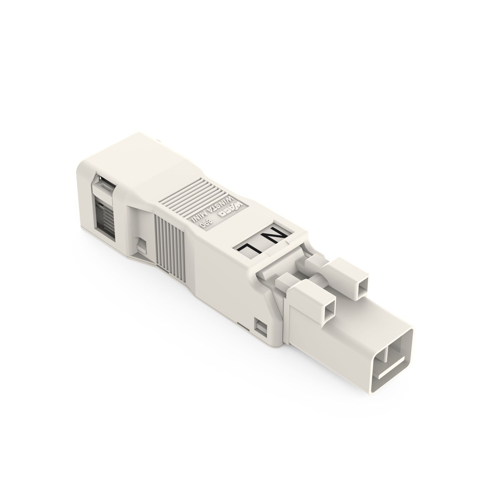 Steckverbinder Gebäude 2p Serie 890 16A Federzug 250V 1,5qmm Ø8,2mm hfr L N