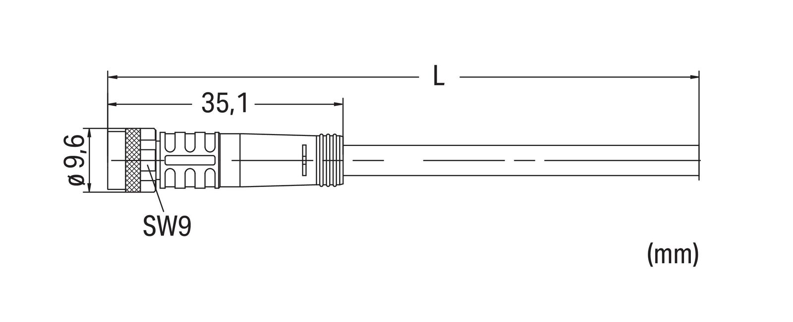 Sensor-Aktorkabel 3p 1,5m Serie 756 M8 Female ger fr.Ende Polyurethan (PUR) hfr