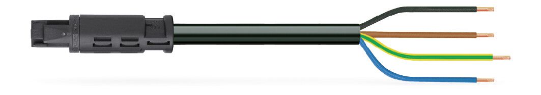 Systemverbindung 4p Serie 774 H05VV-F sw 1,5qmm 4x1,5qmm L6000mm Buchse fr.Ende