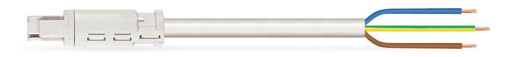 Systemverbindung 3p Serie 774 H05VV-F ws 2,5qmm 3x2,5qmm L8000mm Buchse fr.Ende