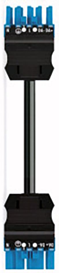 Verbindungskabel 5p Serie 771 H05VV-F sw 1,5qmm 5x1,5qmm L1000mm Buchse Stecker