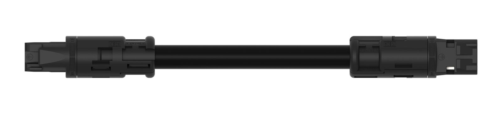 Systemverbindung 3p Serie 774 H05Z1Z1-F 3x1,5qmm L5000mm sw Buchse Stecker hfr