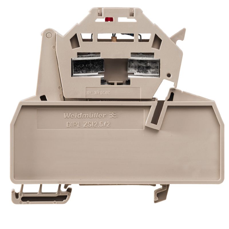 Sicherungs-Reihenklemme 0,5-4qmm LED 12A G-Sich_6,3x32mm schwenkb 28VAC