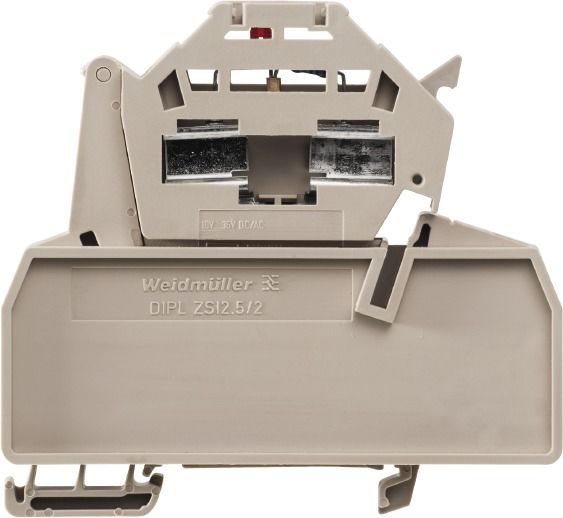 Sicherungs-Reihenklemme 0,5-4qmm LED 12A G-Sich_6,3x32mm schwenkb 28VAC