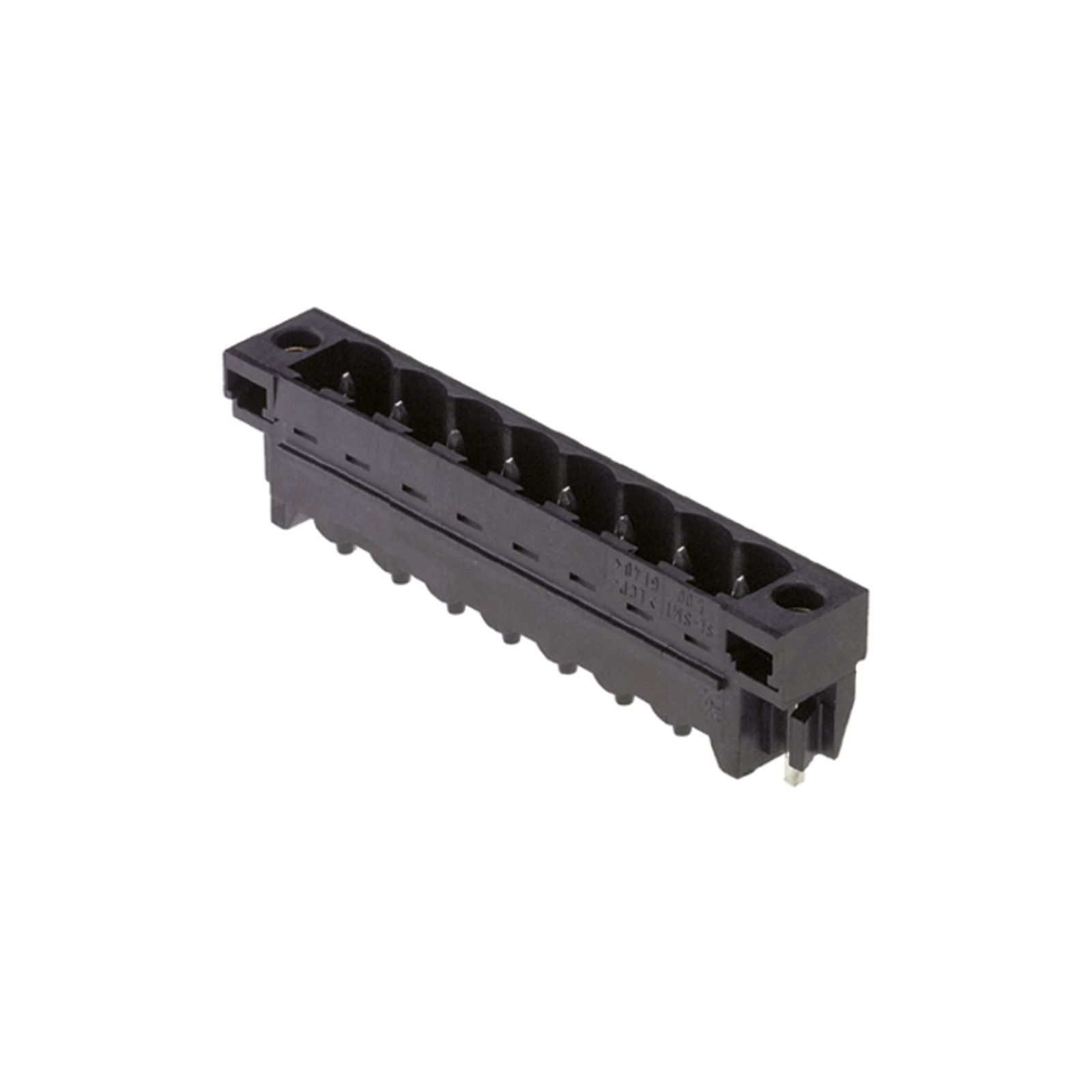 Platinenstecker Stift 10p sw 1re 5,08mm zinn THR fester Steckverbinder