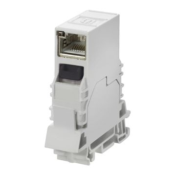 Anschlussdose Cat6 1xRJ45 IDC gr Schneidklemme IDC