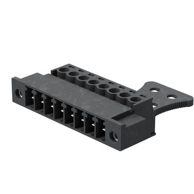 Platinenstecker Stift 8p sw 1re 3,81mm zinn Löt frei