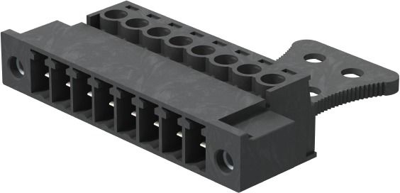 Platinenstecker Stift 8p sw 1re 3,81mm zinn Löt frei