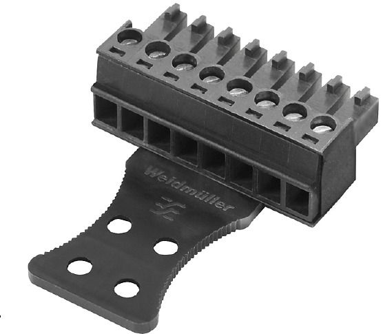 Platinenstecker Buchse 8p sw 1re 3,81mm zinn Löt fester Steckverbinder