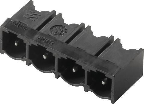 Platinenstecker Stift 4p sw 1re 7,62mm zinn Löt 3,2mm fester Steckverbinder