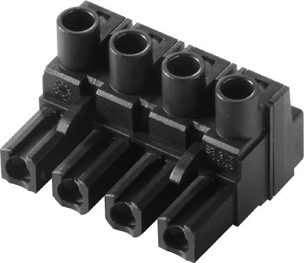 Platinenstecker Buchse 4p sw 1re 7,62mm zinn Direktans fester Steckverbinder