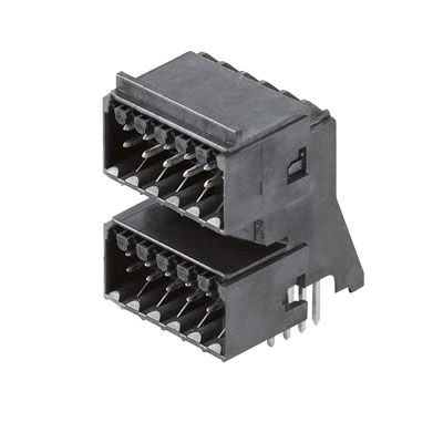 Platinenstecker Stift 24p sw 2re 3,5mm zinn THR 3,2mm fester Steckverbinder