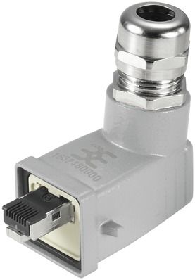 Modular-Stecker Cat6A RJ45 26-22AWG sw Feldkonf Schirm Litze massiv f.Rundkabel