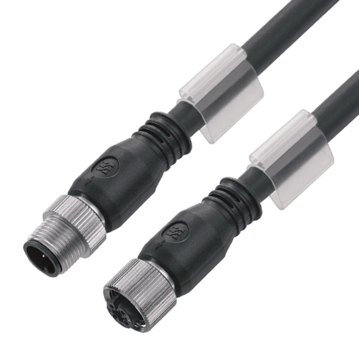 Sensor-Aktorkabel 4p 5m M12 Male ger M12 PUR hfr Polyurethan (PUR)
