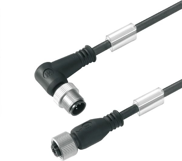 Sensor-Aktorkabel 5p 1,5m M12 Male abgew M12 PUR Polyurethan (PUR) hfr