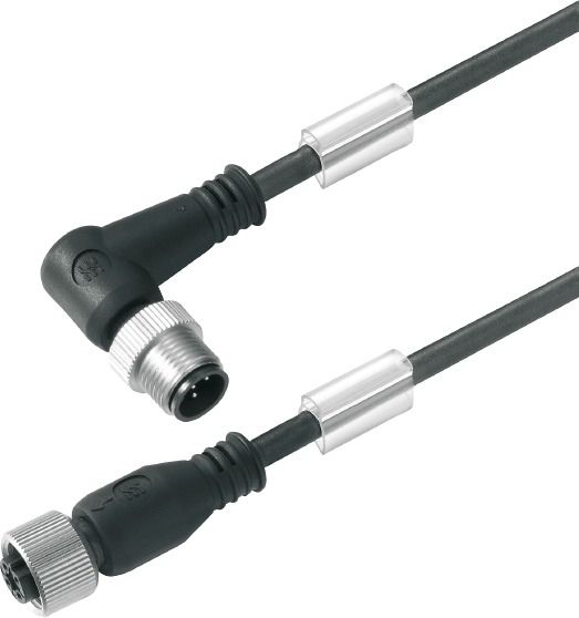 Sensor-Aktorkabel 3p 1,5m M12 Male abgew M12 PUR Polyurethan (PUR) hfr