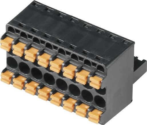 Platinenstecker Buchse 8p sw 1re 5,08mm zinn Direktans fester Steckverbinder
