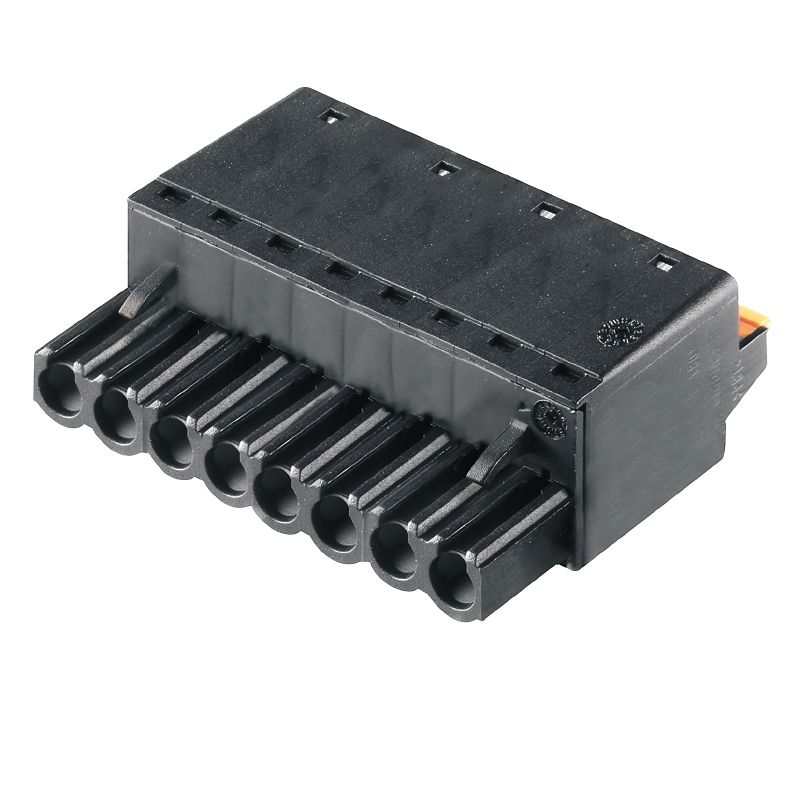 Platinenstecker Buchse 8p sw 1re 5,08mm zinn Direktans fester Steckverbinder