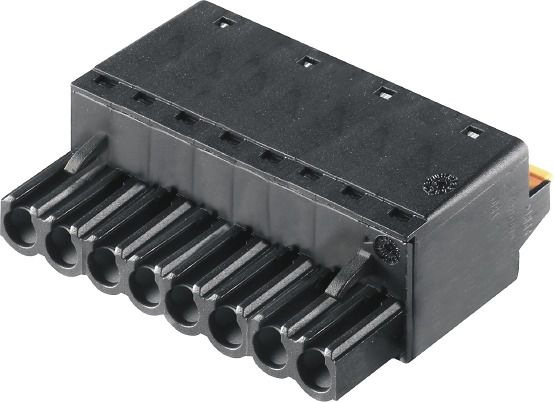 Platinenstecker Buchse 8p sw 1re 5,08mm zinn Direktans fester Steckverbinder