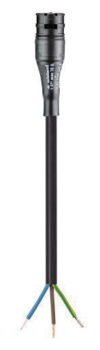 Systemverbindung 3p H07RN-F 1,5qmm sw L5000mm 3x1,5qmm Buchse fr.Ende hfr 16A