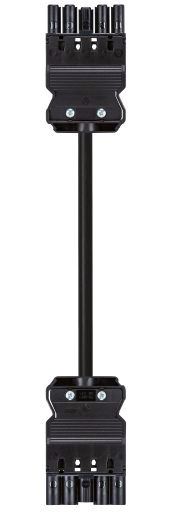 Systemverbindung 5p H05Z1Z1-F 2,5qmm sw L6000mm 5x2,5qmm Buchse Stecker hfr 20A