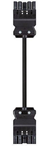 Systemverbindung 5p H05Z1Z1-F 2,5qmm sw L4000mm 5x2,5qmm Buchse Stecker hfr 20A