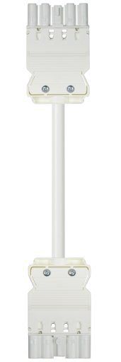 Systemverbindung 5p H05Z1Z1-F 2,5qmm ws L1000mm 5x2,5qmm Buchse Stecker hfr 20A