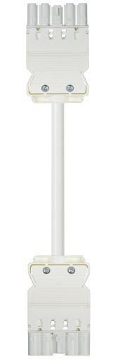 Systemverbindung 5p H05VV-F 2,5qmm ws L8000mm 5x2,5qmm Buchse Stecker 20A
