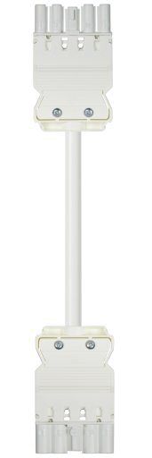 Systemverbindung 5p H05VV-F 2,5qmm ws L3000mm 5x2,5qmm Buchse Stecker 20A