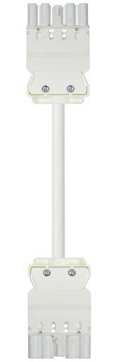 Systemverbindung 5p H05VV-F 1,5qmm ws L8000mm 5x1,5qmm Buchse Stecker 16A