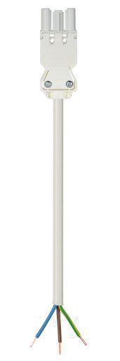 Systemverbindung 3p H05VV-F 1,5qmm ws L5000mm 3x1,5qmm Buchse fr.Ende 16A
