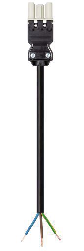 Systemverbindung 3p H05VV-F 1,5qmm sw L2000mm 3x1,5qmm Buchse fr.Ende 16A