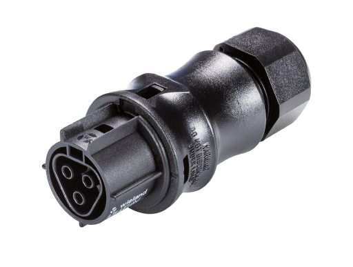 Steckverbinder Gebäude 3p Federzug 250V 20A Buchse 1,5-0qmm Ø10-14mm hfr L N PE
