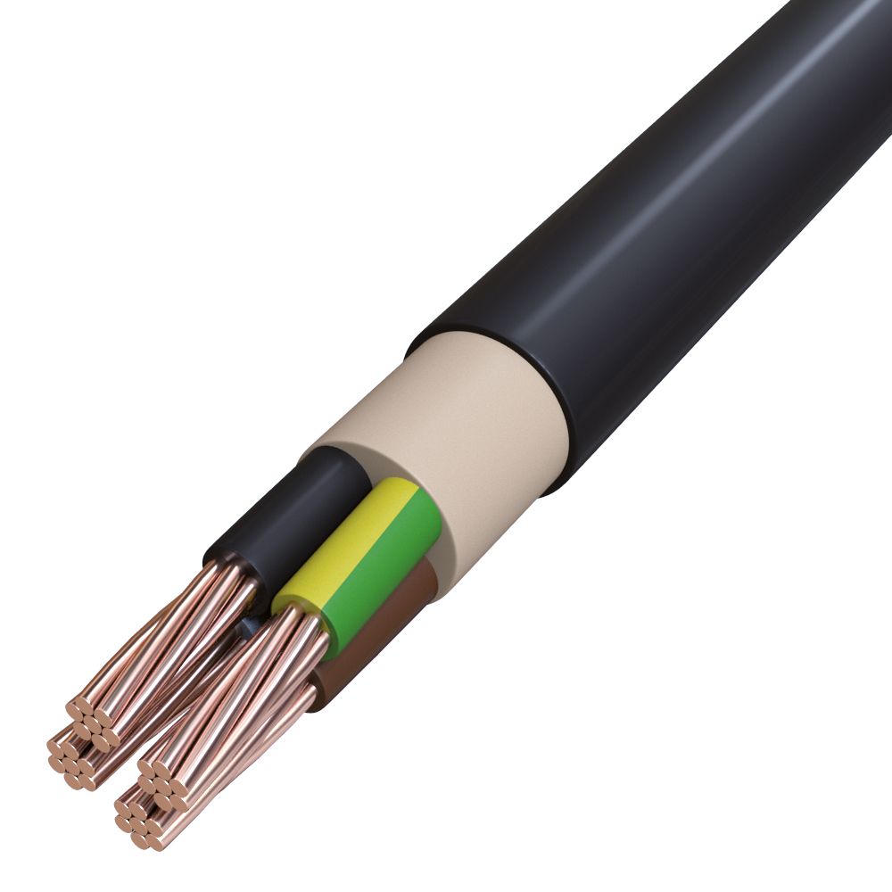 Starkstromkabel hfr Cca N2XH-J 4x50qmm RM TRS Halogenfrei nach EN IEC 60754-3