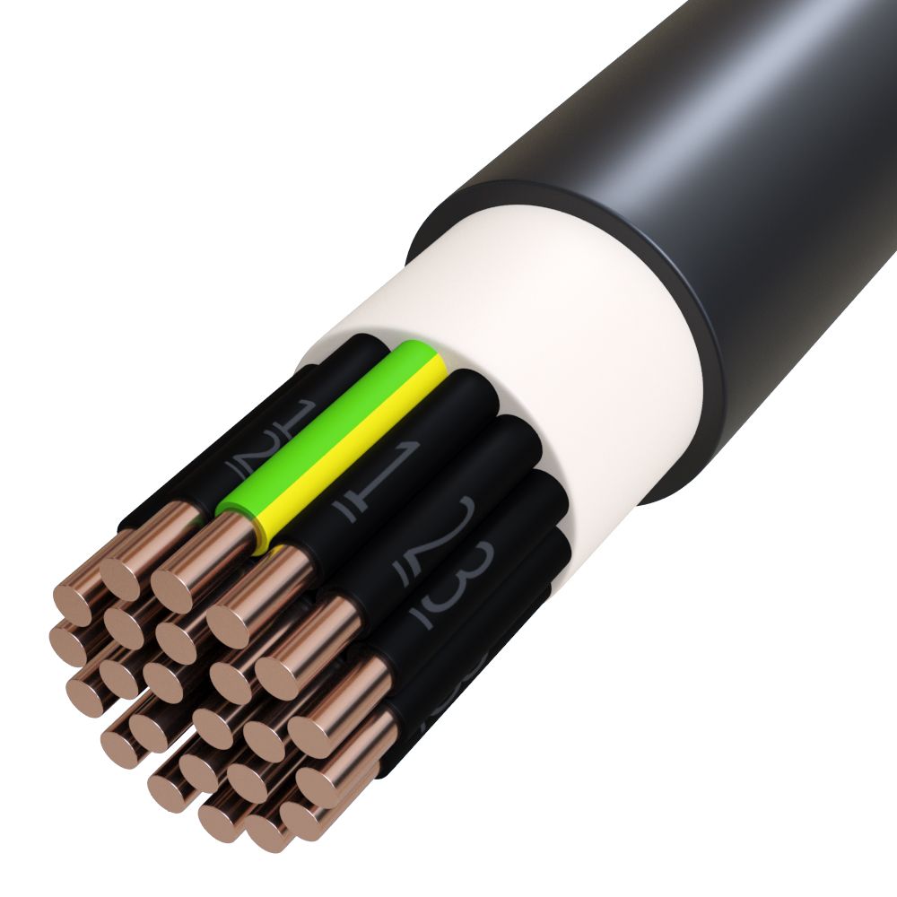 Starkstromkabel hfr Cca N2XH-J 24x2,5qmm RE TRS Halogenfrei nach EN IEC 60754-3