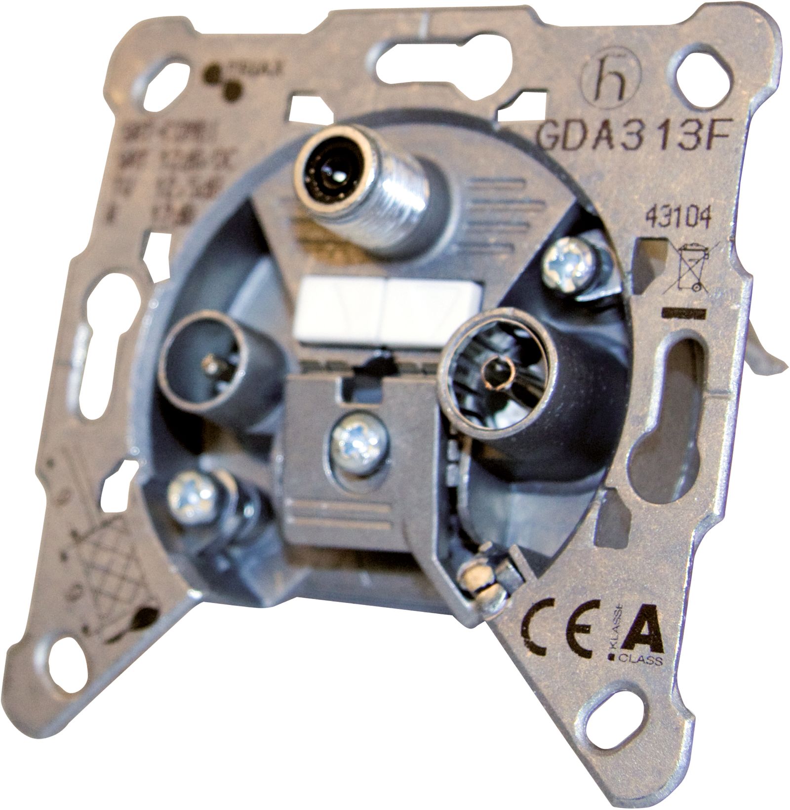 Durchgangsdose Sat/BK 3f 12,5dB/860 12dB/2150 2dB/860 Fernsp
