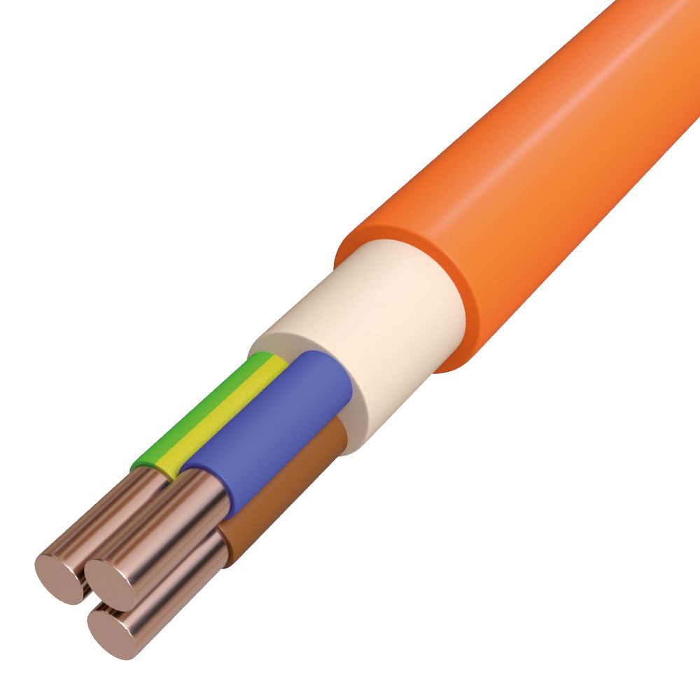 Starkstromkabel hfr E30 NHXH-J 3x4qmm RE TR500 Halogenfrei nach EN IEC 60754-3 or