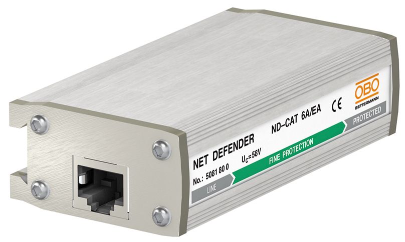 Ableiter Typ3 0-41VAC 0-5 1A TS35 RJ45 120Va-a 0-58VDC Hutschiene TH35 700Va-e