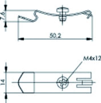 Hutschienenadapter TS35 schräg Kst