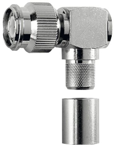 TNC-Stecker Rundkabel 50O Löt/Crimp Winkelsteck 50Ohm
