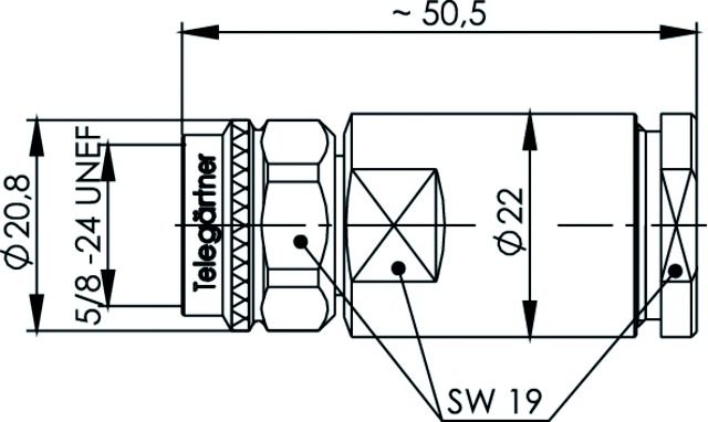 N-Stecker Rundkabel 50Ohm