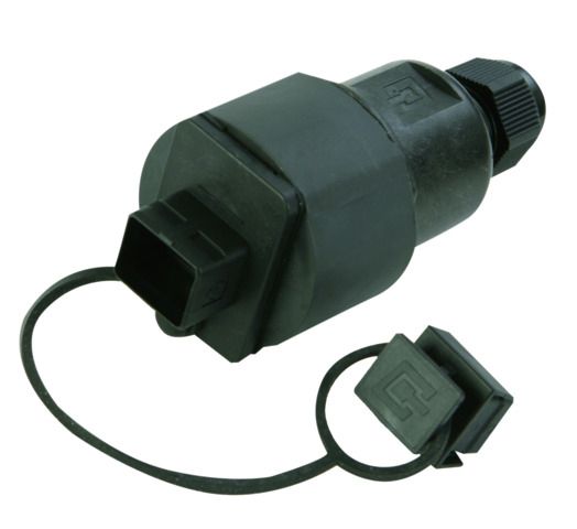 Datendose 1f Cat6A IP67 RJ45 Kst m.Buchs/Kuppl IDC Mit Buchsen/Kupplungen