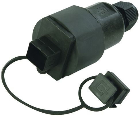 Datendose 1f Cat6A IP67 RJ45 Kst m.Buchs/Kuppl IDC Mit Buchsen/Kupplungen