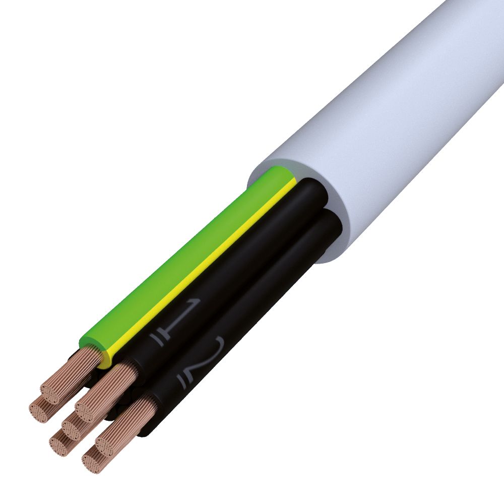 PVC-Steuerleitung Eca Y-JZ 7G2,5 gr TR500 Ø12,9mm Polyvinylchlorid (PVC)