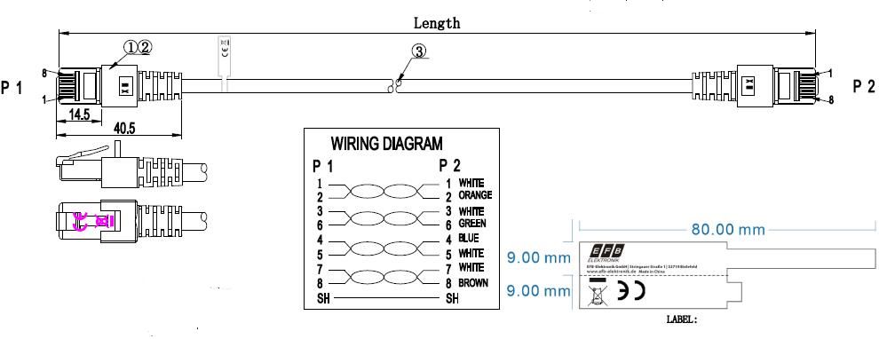 Patchkabel Cat6 15m ws S/FTP RJ45 AWG26